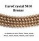Bronze EuroCrystal 5810 Round Pearls - 2mm, 3mm, 4mm, 5mm, 6mm, 8mm, 10mm, and 12mm - Strands - Made in Austria